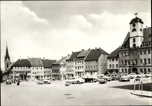 Ak Leisnig in Sachsen, Marktplatz