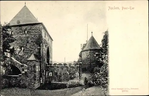 Ak Aachen in Nordrhein Westfalen, Pont-Tor