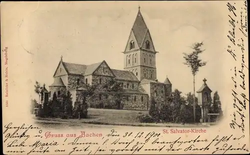Ak Aachen in Nordrhein Westfalen, St. Salvator-Kirche