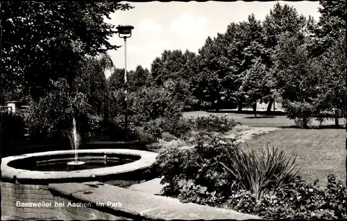 Ak Baesweiler Nordrhein Westfalen, im Park