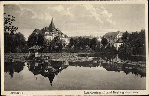 Ak Jülich in Nordrhein Westfalen, Landratsamt und Kreissparkasse