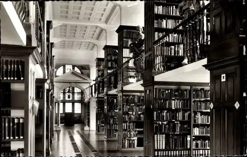 Ak Streithausen im Westerwald, Abtei Marienstatt, Bibliothek