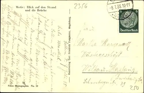 Ak Ostseebad Sellin auf Rügen, Blick auf den Strand und die Seebrücke