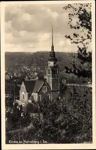 Ak Hainsberg Freital in Sachsen, Kirche