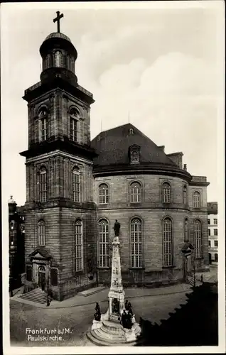 Ak Frankfurt am Main, Paulskirche, Denkmal