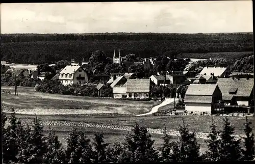 Ak Joachimsthal in der Uckermark, Teilansicht des Ortes, Wald