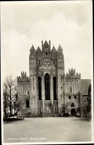 Ak Chorin in der Mark, Kloster Chorin, Westgiebel