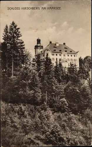 Ak Weilheim Oberbayern, Schloss Hirschberg am Haarsee