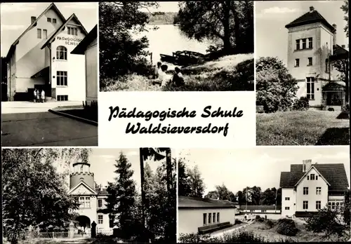 Ak Waldsieversdorf Märkische Schweiz, Pädagogische Schule, Außenansichten