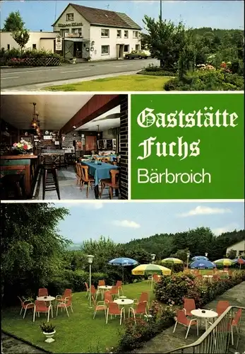 Ak Bärbroich Bensberg Bergisch Gladbach, Gaststätte Fuchs, Garten