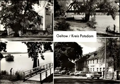 Ak Geltow Schwielowsee, Erholungs- und Schulungsheim VEB Tierzucht Potsdam, Gaststätte Grüner Baum