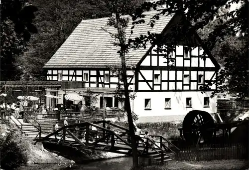 Ak  Bremsdorfer Mühle Schlaubetal, HO Gaststätte Bremsdorfer Mühle