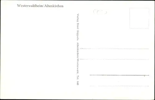 Ak Altenkirchen im Westerwald, Westerwaldheim, Außenansicht