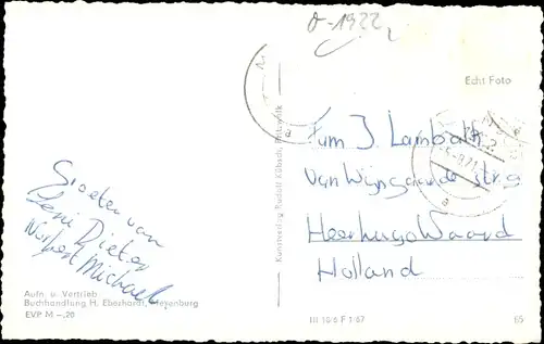 Ak Meyenburg in der Prignitz, Teilansichten, Denkmal, Straßenpartie