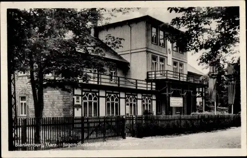 Ak Blankenburg am Harz, Jugendherberge Anton Saefkow
