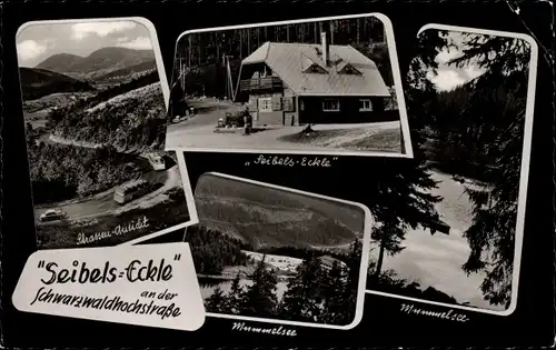 Ak Kappelrodeck im Schwarzwald, Seibels-Eckle, Schwarzwaldhochstraße, Mummelsee, Panorama