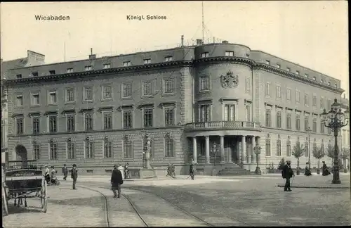 Ak Wiesbaden in Hessen, Königl. Schloss