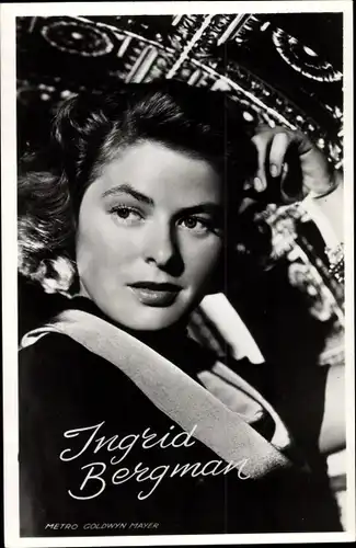 Ak Schauspielerin Ingrid Bergman, Portrait