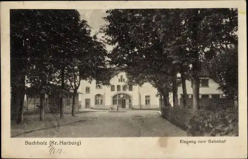 Ak Buchholz in der Nordheide, Eingang zum Bahnhof