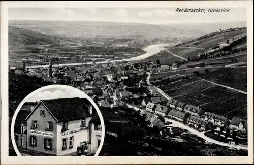 Ak Randersacker am Main Unterfranken, Gesamtansicht, Gasthof zur früheren Brauerei