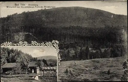 Ak Bad Tölz in Oberbayern, Blomberg, Wirtschaft zur Blockhütte