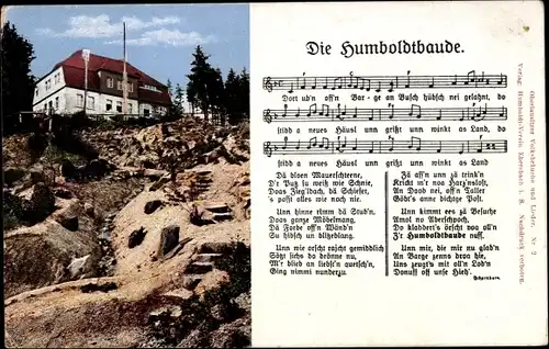 Lied Ak Ebersbach in der Oberlausitz, Humboldtbaude auf dem Schlechteberge