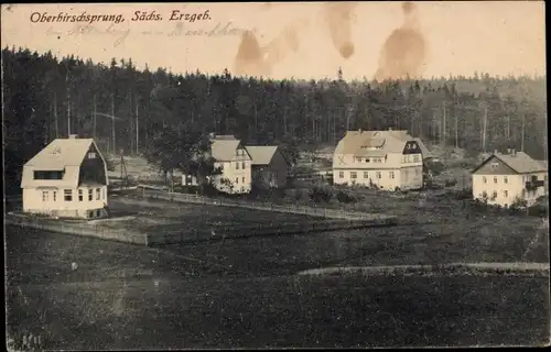 Ak Oberhirschsprung Hirschsprung Altenberg Erzgebirge, Teilansicht