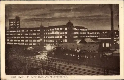 Ak Eindhoven Nordbrabant Niederlande, Philips Gloeilampenfabrieken, Lampenfabrik