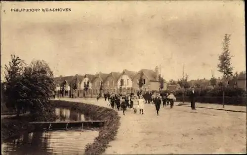 Ak Philipsdorp Eindhoven Nordbrabant Niederlande, Straßenpartie