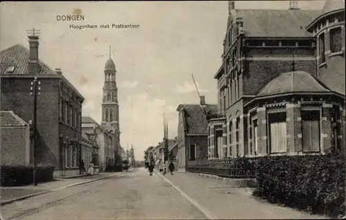 Ak Dongen Nordbrabant Niederlande, Hoogenham met Postkantoor