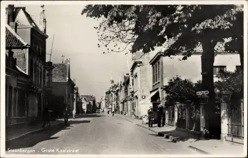 Ak Steenbergen Nordbrabant Niederlande, Grote Kaaistraat