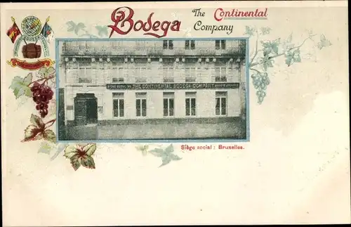 Passepartout Ak Bruxelles Brüssel, The Continental Bodega Company, Siege social