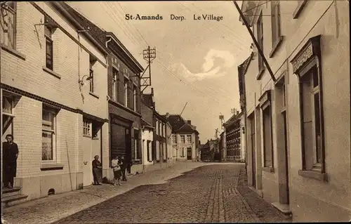 Ak Sint Amands Flandern Antwerpen, Dorp, Le Village