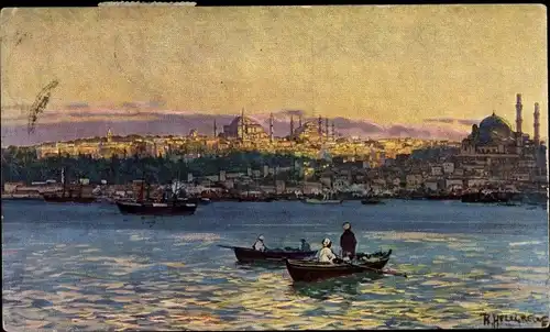Künstler Ak Konstantinopel Istanbul Türkei, Stadtansicht