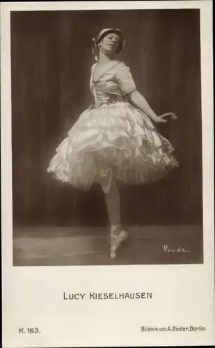 Ak Schauspielerin Lucy Kieselhausen, Portrait