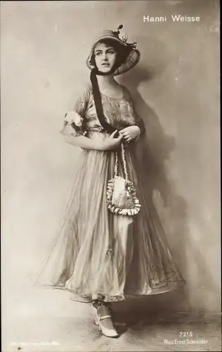 Ak Schauspielerin Hanni Weisse, Portrait