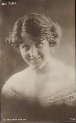 Ak Schauspielerin Else Frölich, Portrait