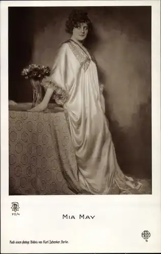 Ak Schauspielerin Mia May, Portrait