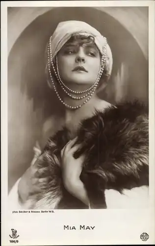 Ak Schauspielerin Mia May, Portrait, RPH 106/6