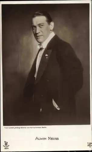Ak Schauspieler Alwin Neuss, Portrait