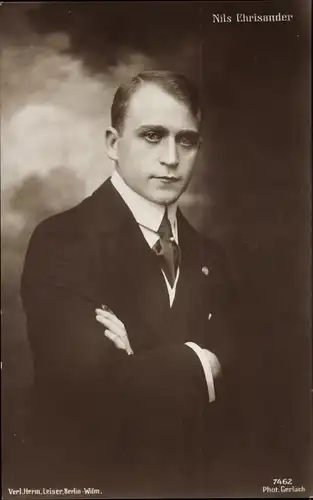Ak Schauspieler Nils Chrysander, Portrait