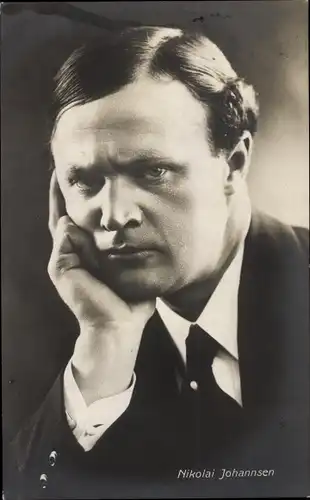 Ak Schauspieler Nikolai Johannsen, Portrait
