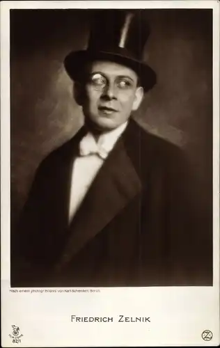 Ak Schauspieler und Regisseur Friedrich Zelnik, Portrait