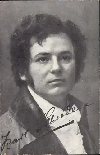 Ak Karl Schröder ?, Portrait, Künstler