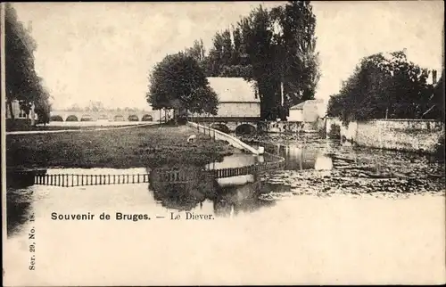 Ak Bruges Brügge Flandern Westflandern, Le Diever