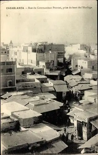 Ak Casablanca Marokko, Rue du Commandant Provost