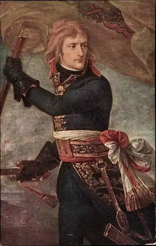 Künstler Ak Gros, A. J., Napoleon Bonaparte bei Arcole, Musee de Versailles