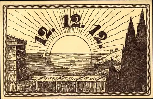 Künstler Ak 12. 12. 12., besonderes Datum