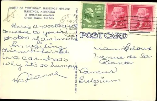 Ak Hastings Nebraska USA, Fox Squirrel, Eichhörnchen, Hastings Museum