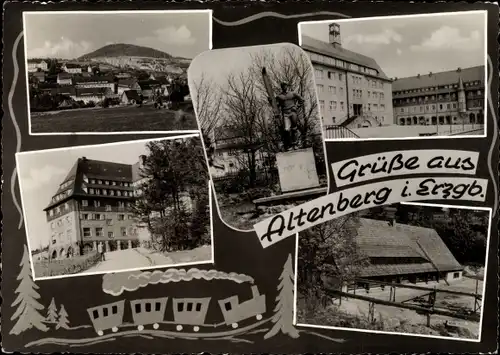 Ak Altenberg im Erzgebirge, Panorama, Teilansichten, Erholungsheim